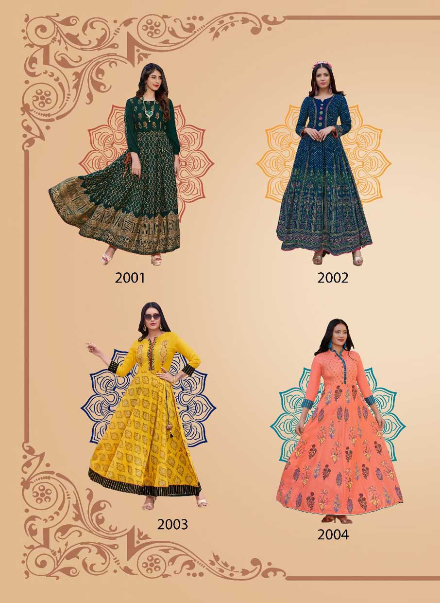 Fashion Colorbar Vol-2 Kajal Style Print Embroidery Kurtis Fashion Colorbar Vol-2 Kajal Style Print Embroidery Kurtis